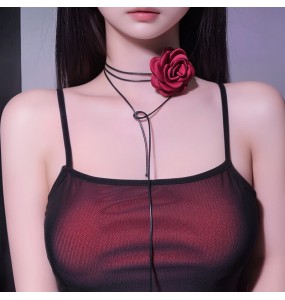 FEE ET MOI - Rose Flower Choker Necklace